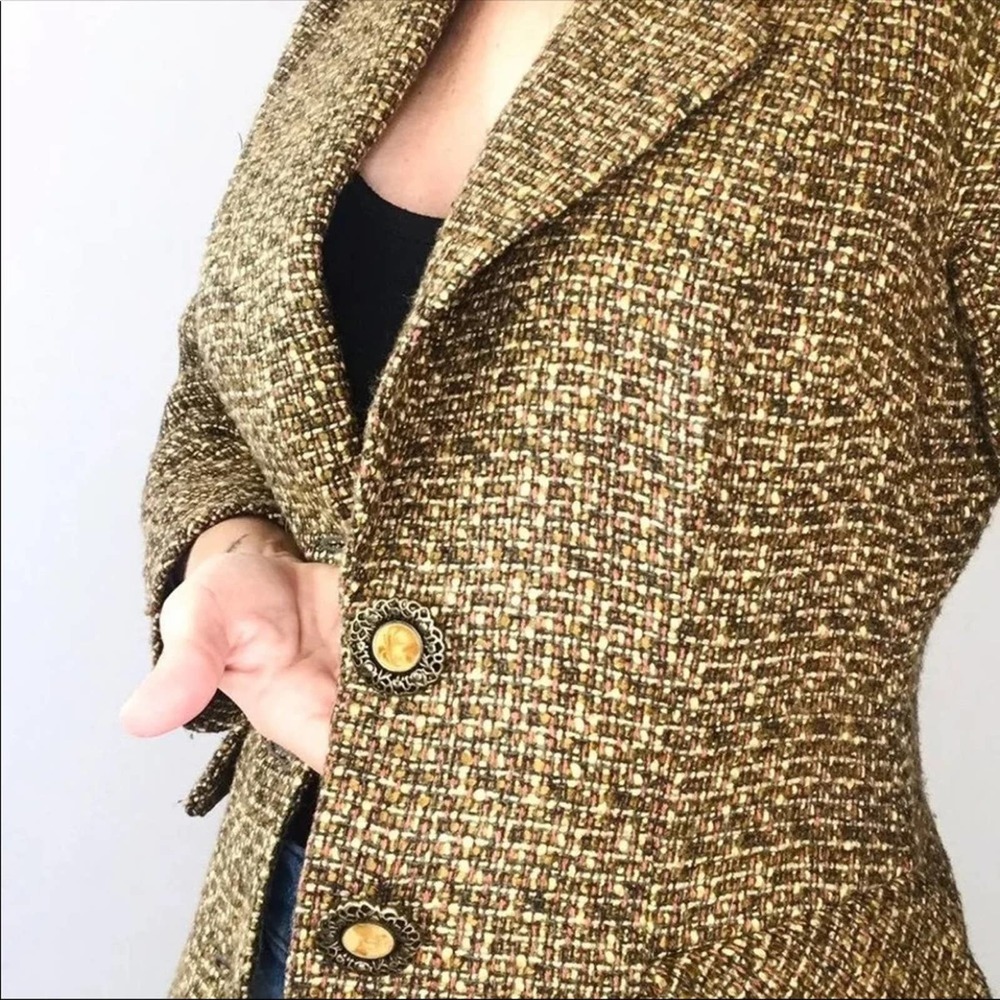 Vintage Mustard brown blazer - Picture 3 of 7